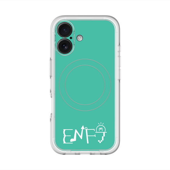 スリムプロテクションプレミアムケース with MagSafe［ オリジナル - ENFJ 主人公 - アルファベット - グリーン ］