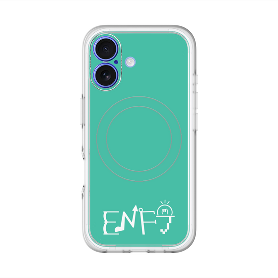 スリムプロテクションプレミアムケース with MagSafe［ オリジナル - ENFJ 主人公 - アルファベット - グリーン ］