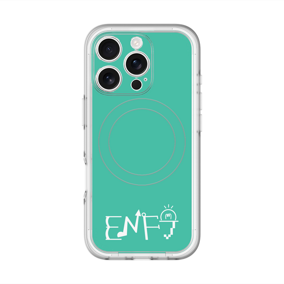 スリムプロテクションプレミアムケース with MagSafe［ オリジナル - ENFJ 主人公 - アルファベット - グリーン ］