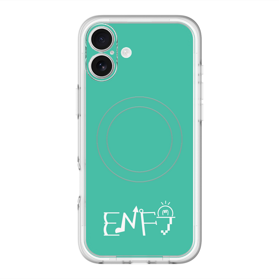 スリムプロテクションプレミアムケース with MagSafe［ オリジナル - ENFJ 主人公 - アルファベット - グリーン ］