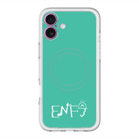 スリムプロテクションプレミアムケース with MagSafe［ オリジナル - ENFJ 主人公 - アルファベット - グリーン ］
