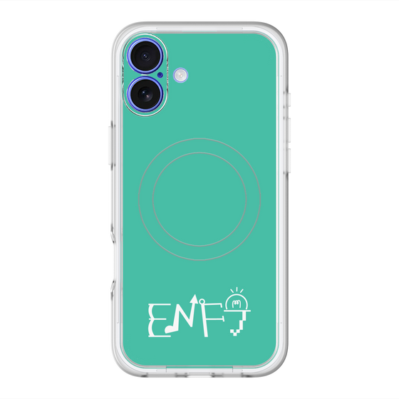 スリムプロテクションプレミアムケース with MagSafe［ オリジナル - ENFJ 主人公 - アルファベット - グリーン ］