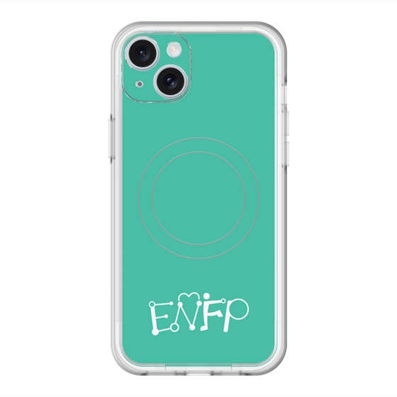 スリムプロテクションプレミアムケース with MagSafe［ オリジナル - ENFP 運動家 - アルファベット - グリーン ］