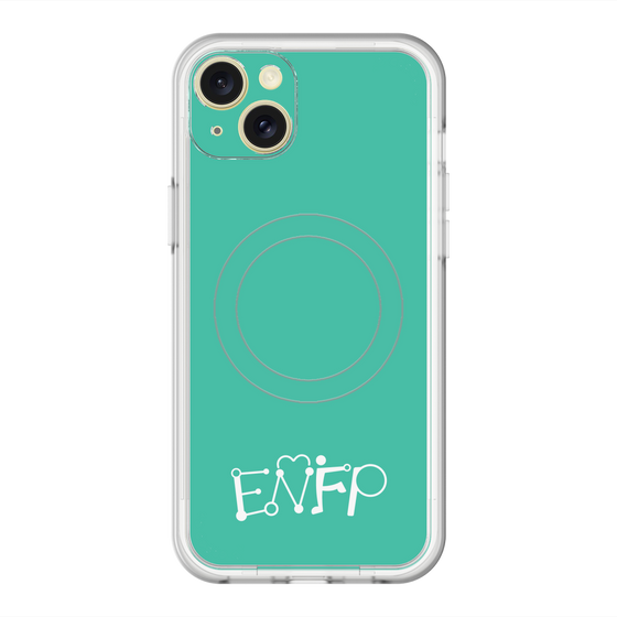 スリムプロテクションプレミアムケース with MagSafe［ オリジナル - ENFP 運動家 - アルファベット - グリーン ］