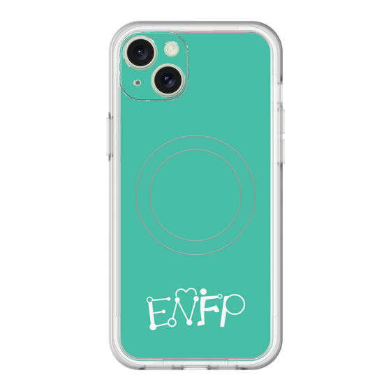スリムプロテクションプレミアムケース with MagSafe［ オリジナル - ENFP 運動家 - アルファベット - グリーン ］