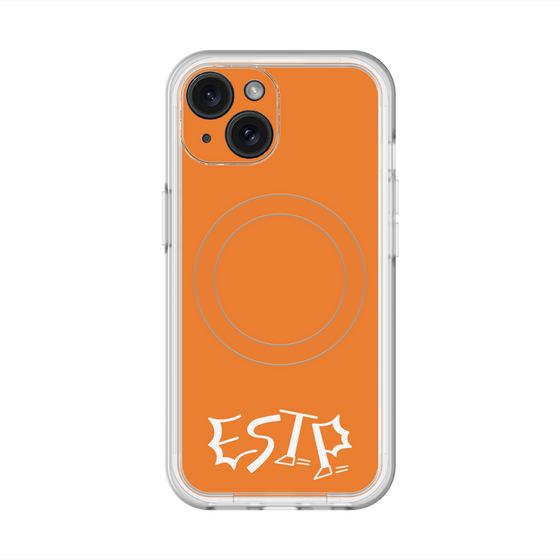 スリムプロテクションプレミアムケース with MagSafe［ オリジナル - ESTP 起業家 - アルファベット - オレンジ ］