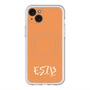 スリムプロテクションプレミアムケース with MagSafe［ オリジナル - ESTP 起業家 - アルファベット - オレンジ ］