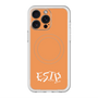 スリムプロテクションプレミアムケース with MagSafe［ オリジナル - ESTP 起業家 - アルファベット - オレンジ ］