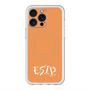 スリムプロテクションプレミアムケース with MagSafe［ オリジナル - ESTP 起業家 - アルファベット - オレンジ ］