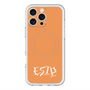 スリムプロテクションプレミアムケース with MagSafe［ オリジナル - ESTP 起業家 - アルファベット - オレンジ ］