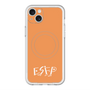 スリムプロテクションプレミアムケース with MagSafe［ オリジナル - ESFP エンターテイナー - アルファベット - オレンジ ］