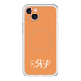 スリムプロテクションプレミアムケース with MagSafe［ オリジナル - ESFP エンターテイナー - アルファベット - オレンジ ］