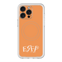 スリムプロテクションプレミアムケース with MagSafe［ オリジナル - ESFP エンターテイナー - アルファベット - オレンジ ］