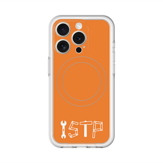 スリムプロテクションプレミアムケース with MagSafe［ オリジナル - ISTP 巨匠 - アルファベット - オレンジ ］