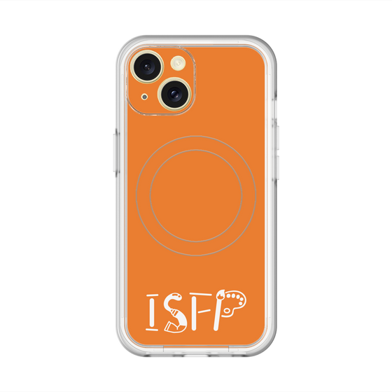 スリムプロテクションプレミアムケース with MagSafe［ オリジナル - ISFP 冒険家 - アルファベット - オレンジ ］