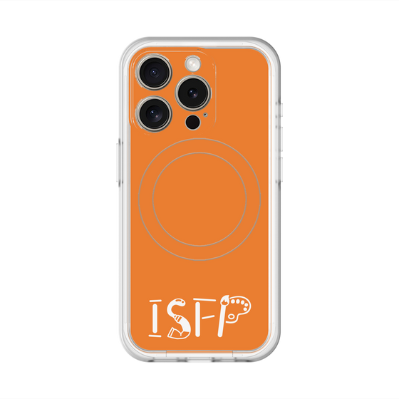 スリムプロテクションプレミアムケース with MagSafe［ オリジナル - ISFP 冒険家 - アルファベット - オレンジ ］