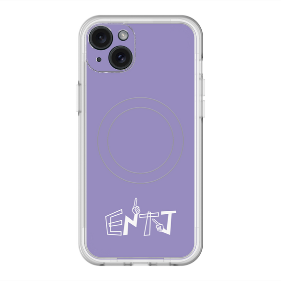 スリムプロテクションプレミアムケース with MagSafe［ オリジナル - ENTJ 指揮官 - アルファベット - パープル ］