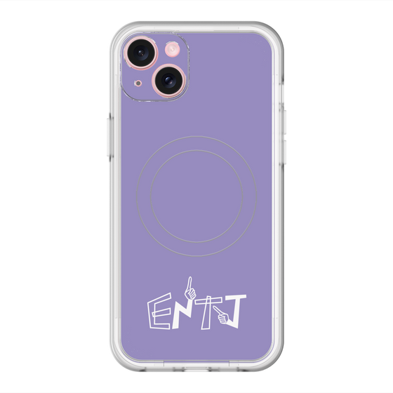 スリムプロテクションプレミアムケース with MagSafe［ オリジナル - ENTJ 指揮官 - アルファベット - パープル ］