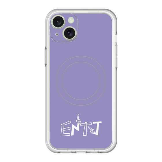 スリムプロテクションプレミアムケース with MagSafe［ オリジナル - ENTJ 指揮官 - アルファベット - パープル ］