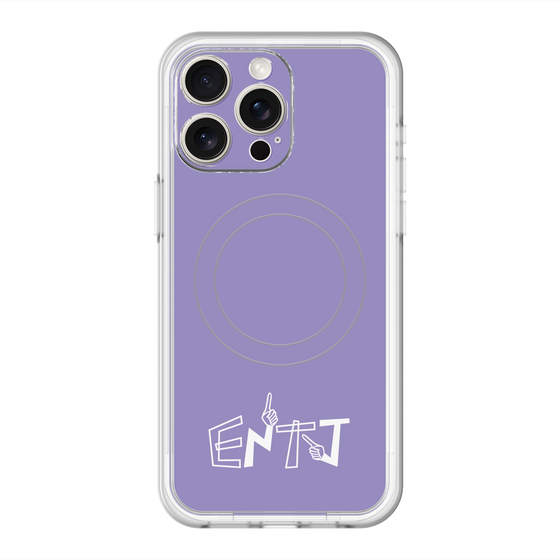 スリムプロテクションプレミアムケース with MagSafe［ オリジナル - ENTJ 指揮官 - アルファベット - パープル ］