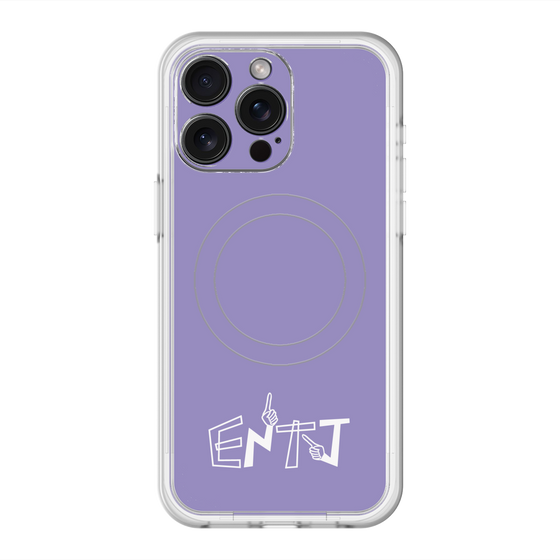 スリムプロテクションプレミアムケース with MagSafe［ オリジナル - ENTJ 指揮官 - アルファベット - パープル ］