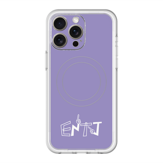 スリムプロテクションプレミアムケース with MagSafe［ オリジナル - ENTJ 指揮官 - アルファベット - パープル ］