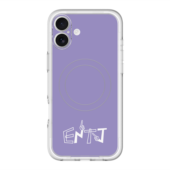 スリムプロテクションプレミアムケース with MagSafe［ オリジナル - ENTJ 指揮官 - アルファベット - パープル ］