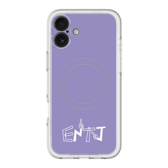 スリムプロテクションプレミアムケース with MagSafe［ オリジナル - ENTJ 指揮官 - アルファベット - パープル ］