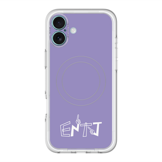 スリムプロテクションプレミアムケース with MagSafe［ オリジナル - ENTJ 指揮官 - アルファベット - パープル ］