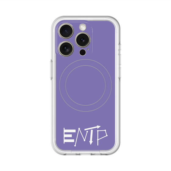 スリムプロテクションプレミアムケース with MagSafe［ オリジナル - ENTP 討論者 - アルファベット - パープル ］