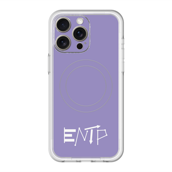 スリムプロテクションプレミアムケース with MagSafe［ オリジナル - ENTP 討論者 - アルファベット - パープル ］