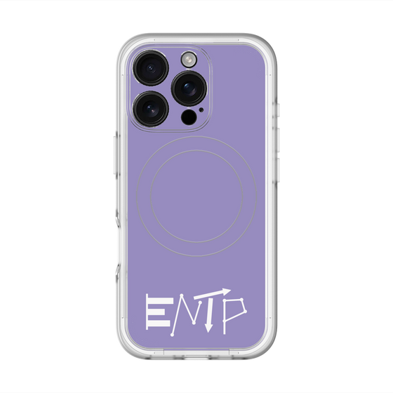スリムプロテクションプレミアムケース with MagSafe［ オリジナル - ENTP 討論者 - アルファベット - パープル ］