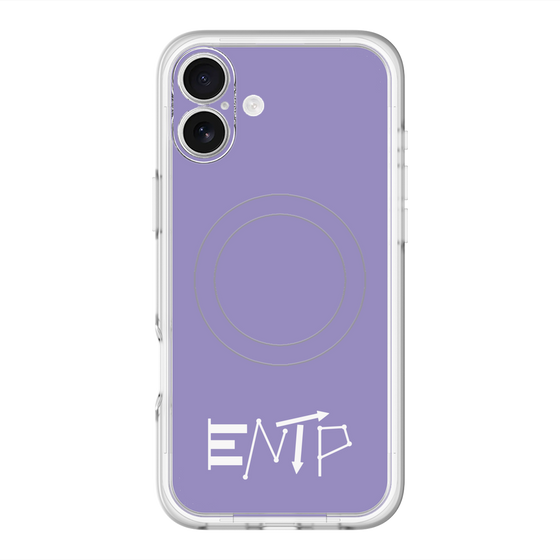 スリムプロテクションプレミアムケース with MagSafe［ オリジナル - ENTP 討論者 - アルファベット - パープル ］