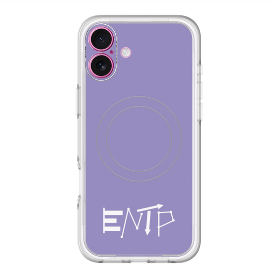 スリムプロテクションプレミアムケース with MagSafe［ オリジナル - ENTP 討論者 - アルファベット - パープル ］
