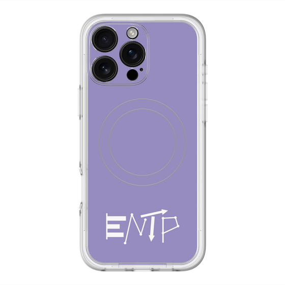 スリムプロテクションプレミアムケース with MagSafe［ オリジナル - ENTP 討論者 - アルファベット - パープル ］