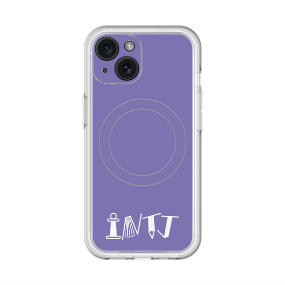 スリムプロテクションプレミアムケース with MagSafe［ オリジナル - INTJ 建築家 - アルファベット - パープル ］