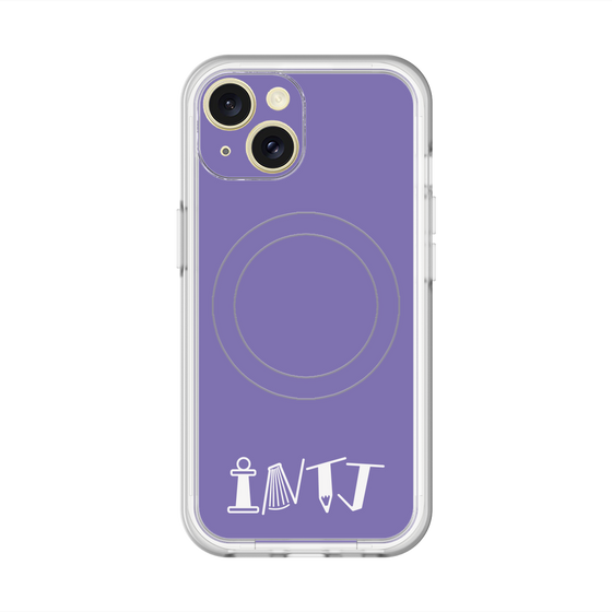 スリムプロテクションプレミアムケース with MagSafe［ オリジナル - INTJ 建築家 - アルファベット - パープル ］