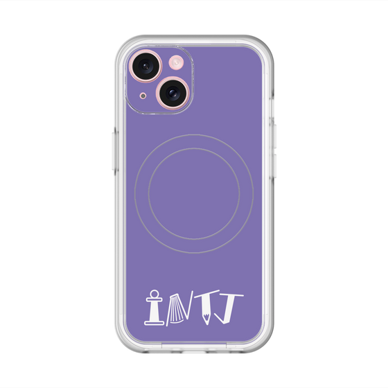 スリムプロテクションプレミアムケース with MagSafe［ オリジナル - INTJ 建築家 - アルファベット - パープル ］