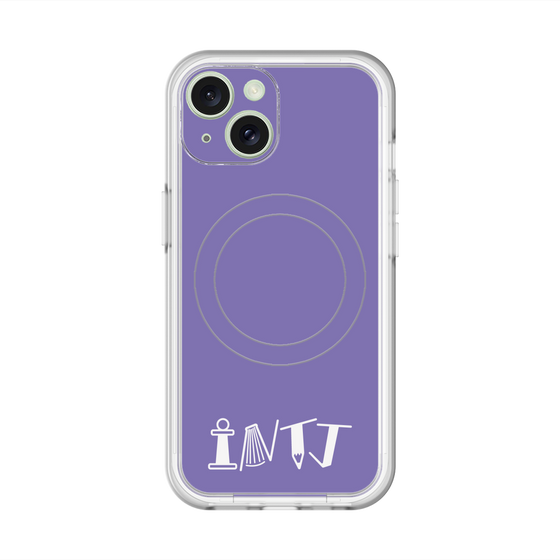 スリムプロテクションプレミアムケース with MagSafe［ オリジナル - INTJ 建築家 - アルファベット - パープル ］