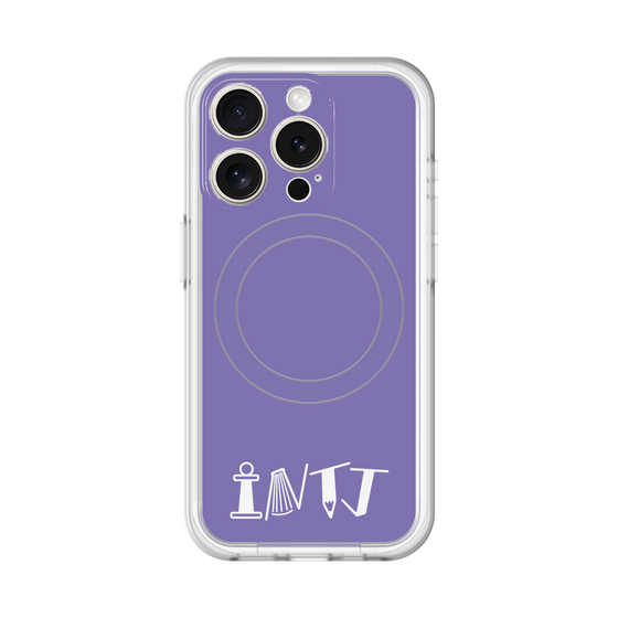 スリムプロテクションプレミアムケース with MagSafe［ オリジナル - INTJ 建築家 - アルファベット - パープル ］