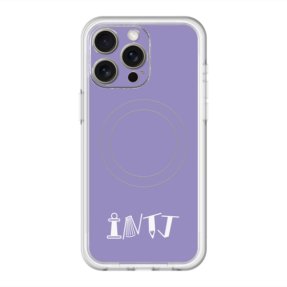 スリムプロテクションプレミアムケース with MagSafe［ オリジナル - INTJ 建築家 - アルファベット - パープル ］