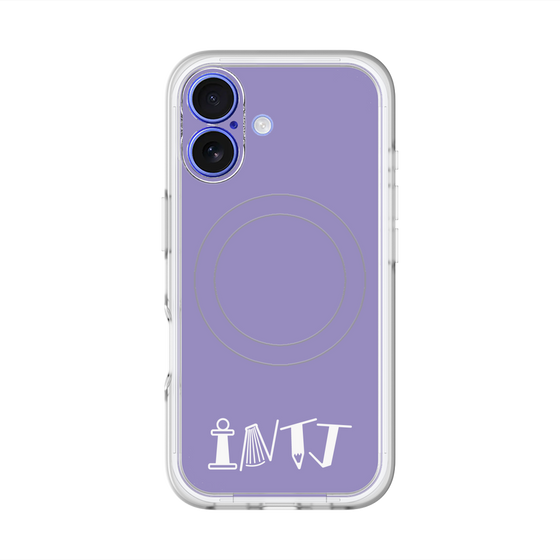 スリムプロテクションプレミアムケース with MagSafe［ オリジナル - INTJ 建築家 - アルファベット - パープル ］