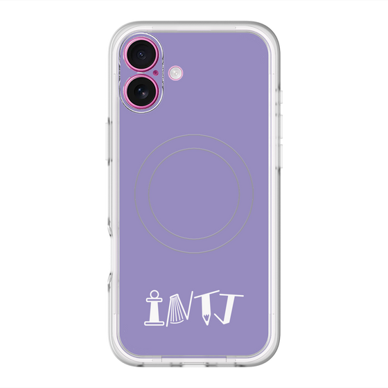 スリムプロテクションプレミアムケース with MagSafe［ オリジナル - INTJ 建築家 - アルファベット - パープル ］