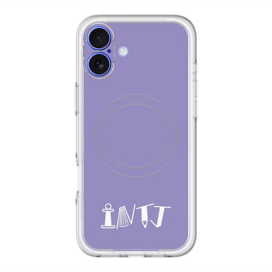 スリムプロテクションプレミアムケース with MagSafe［ オリジナル - INTJ 建築家 - アルファベット - パープル ］