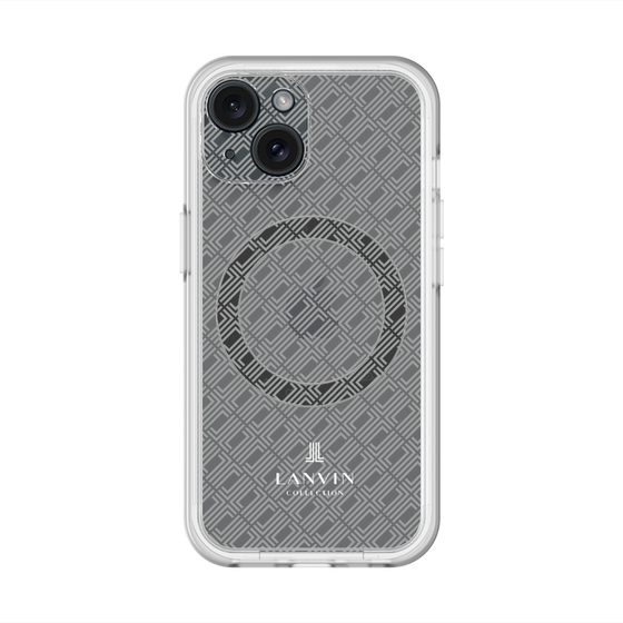スリムプロテクションプレミアムケース with MagSafe［ LANVIN COLLECTION - ロゴパターン ］