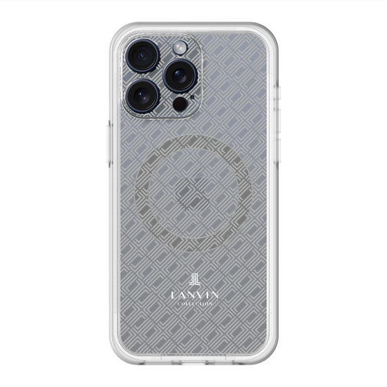 スリムプロテクションプレミアムケース with MagSafe［ LANVIN COLLECTION - ロゴパターン ］