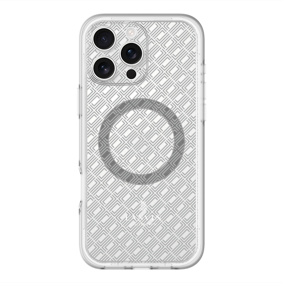 スリムプロテクションプレミアムケース with MagSafe［ LANVIN COLLECTION - ロゴパターン ］