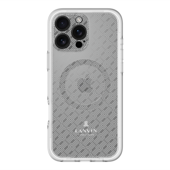 スリムプロテクションプレミアムケース with MagSafe［ LANVIN COLLECTION - ロゴパターン ］