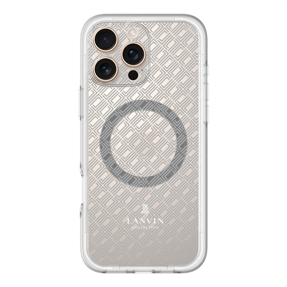 スリムプロテクションプレミアムケース with MagSafe［ LANVIN COLLECTION - ロゴパターン ］