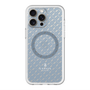スリムプロテクションプレミアムケース with MagSafe［ LANVIN COLLECTION - ロゴパターン - ブルー ］